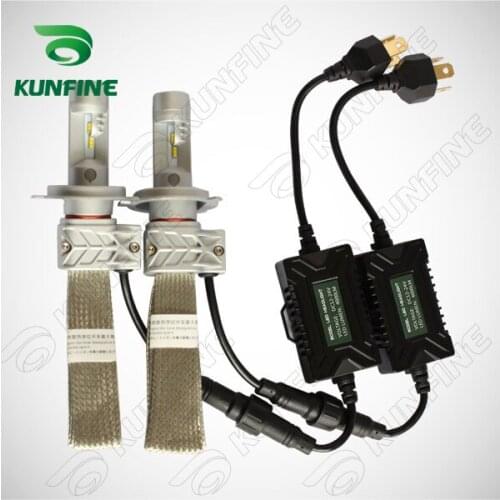 12V-24V 72W Car LED Headlights High/Low H4 Bulb Car Fog Lamp Track HeadLight Lamp 8000LM