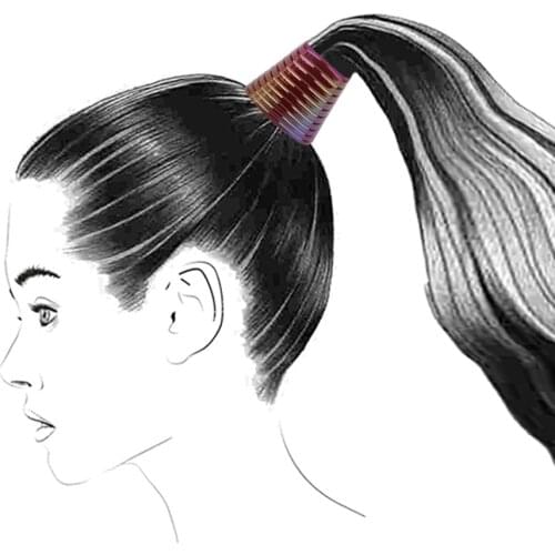 LZHLQ 2 Pieces of Cute Multilayer Girl Hairpin Geometric Metal Tassel Hairwear For Women 2020 Fashion Hair Jewelry Accessories