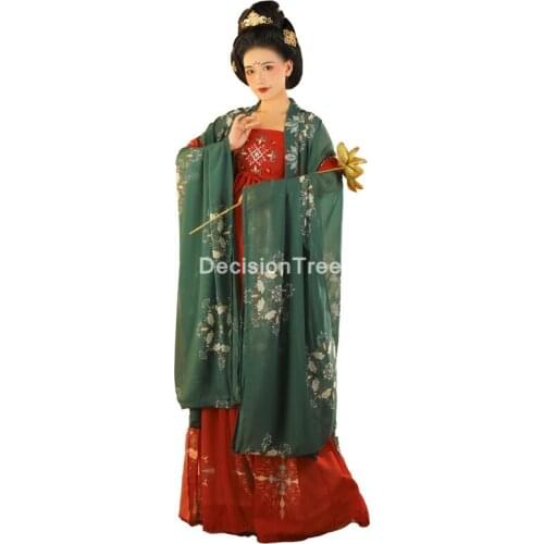 2021 lady womens hanfu costume ancient chinese fairy costumes chiffon clothing cosplsy ancient chinese costume princess dress