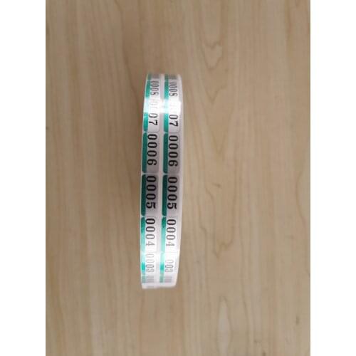 1 x 5000 pairs Brand new Twin Check labels No. 0001 - 5000 for Noritsu & Fuji negative minilabs show as the photo