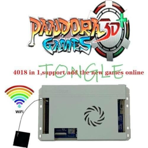 4018 in 1 Arcade Game PCB Board USB 2PCS Wired Wireless Gamepad Set 168*3d WIFI DIY Arcade Kit Pandora 3D Games Online Download