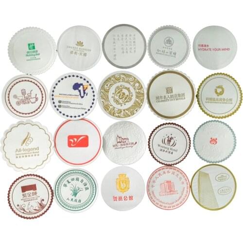 Free shipping disposable coasters wholesale custom processing