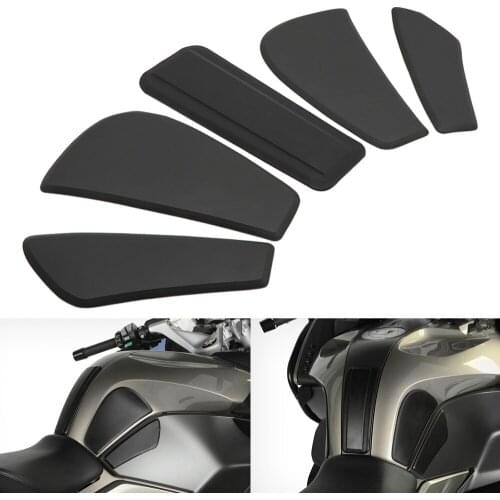 Black 3D Motorcycle Fuel Tank Pad Protective Stickers Decals For BWM R1200RT LC R 1200 RT LC 2014- R 1250 RT R1250RT R1250 RT