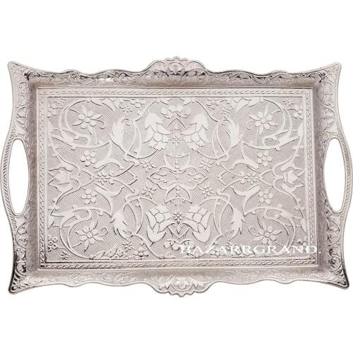 From Istanbul Bazaar Grand Coffee Time Decorative Coffee Tray Tea Tray Authentic Trays Tumbled Home Decoration free shipping