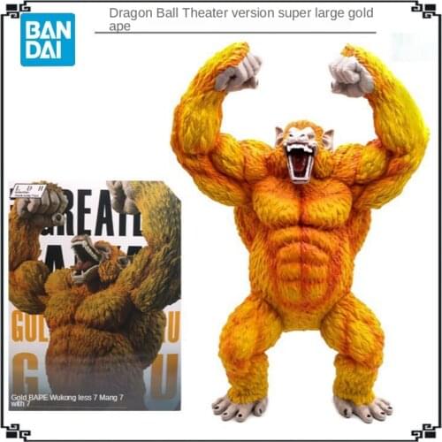 Bandai Animation Dragon Ball Son Goku Mega-sized Transformation Into Golden Ape Gorilla Model Do Doll Statues Action Figure Toy