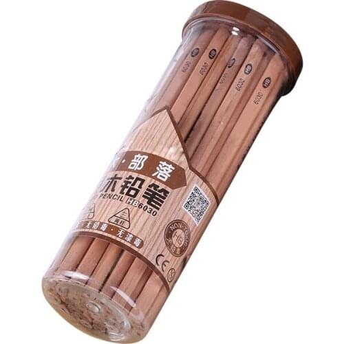 50 Pcs Standard Pencil Black Hard 2H/2B/HB Pencil Triangular Grip Nature Wooden Pencil for Handwriting Sketching Drawing EM88