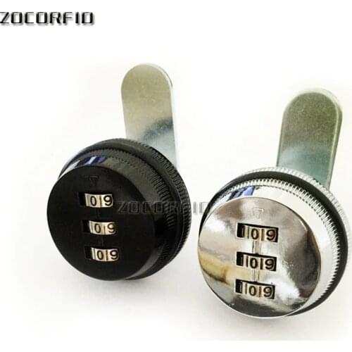 Combination Cabinet Lock Black/Silver Zinc Alloy Password Locks Security Home Automation Cam Lock For Mailbox Cabinet Door
