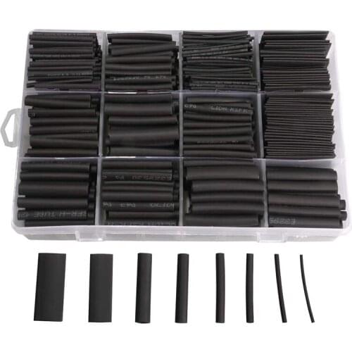 625Pcs Heat Shrink Tubing Kit Heat Shrink Tubes Wire Wrap Ratio 2:1 Electrical Cable Sleeve Assortment with Storage Case
