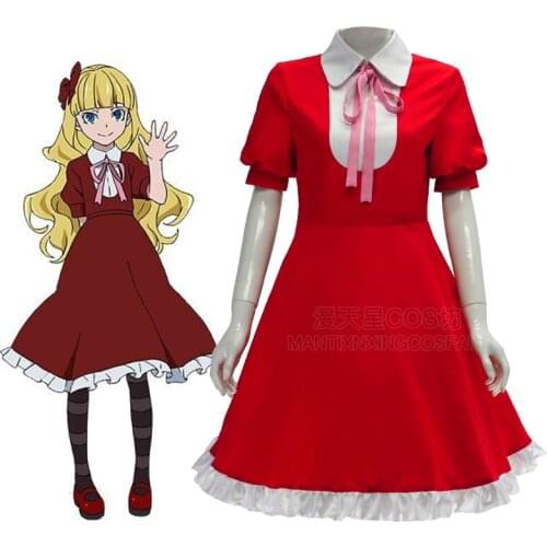 Anime Comic Bungo Stray Dogs Cosplay Costumes Alice Cosplay Costume Uniforms Clothes Suits Long Red Dresses Women Clothing Hot