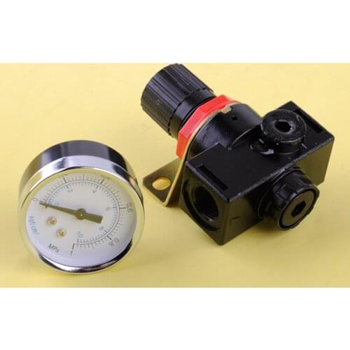 LETAOSK New BR3000 G3/8" Pneumatic Compressor Air Pressure Relief Regulator Valve with Gauge and Bracket