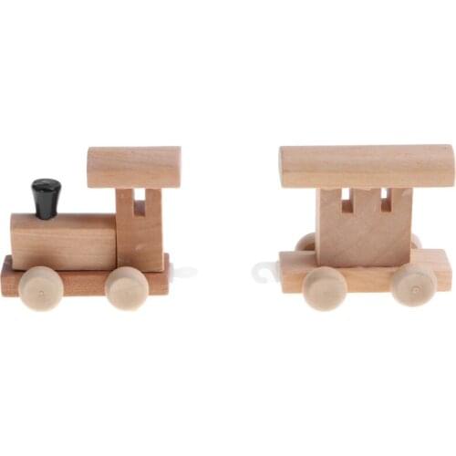 Small Digital Train Wooden With Numbers Educational Develop Toy For Toddlers