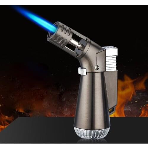 Mini Butane Jet Torch Cigar Windproof Metal Lighter kitchen Cooking Camping BBQ Lighter Smoking Accessories Gadgets For Men