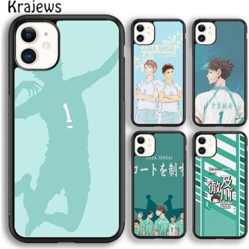 Krajews Aoba Johsai Haikyuu Soft Phone Case Cover For iPhone 5 SE 6s 7 8 plus X XR XS 11 12 pro max Samsung Galaxy S8 S9 S10
