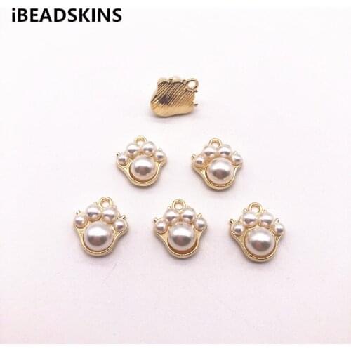 New arrival! 15X14mm100pcs/lot zinc alloy paw-shape charm for Stud earring/earrings accessories/Earring parts Jewelry DIY