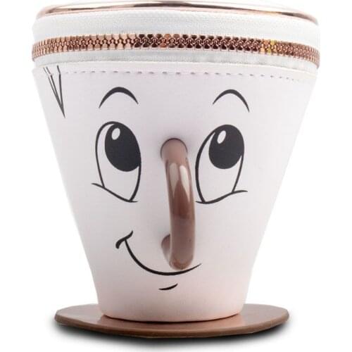 New Creative Cartoon Cup Shape Designer Coin Purse PU Mini Coin Pouch Men Women Zipper Open Clutch Wallet Fashion Key Pouch