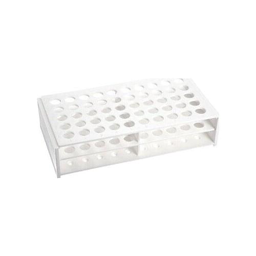 13.7mm Hole Dia Tube Rack Polypropylene 50-Well White for 1.5ml
