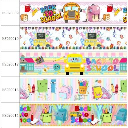 22MM 25MM 38MM 50MM 75mm Printed Pattern on Grosgrain Ribbon for diy ribbon