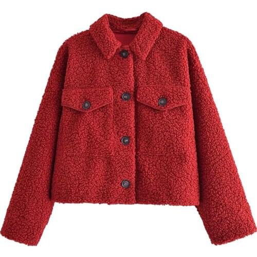 Женские красные куртки Willshela China At AliExpress