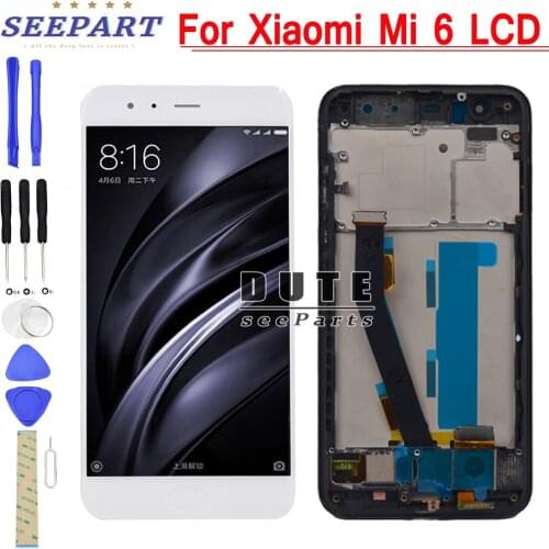 5.15"For Xiaomi Mi 6 Mi6 LCD Display With Touch Screen With Frame Digitizer Assembly NEW For Xiaomi 6 LCD Replacement Parts
