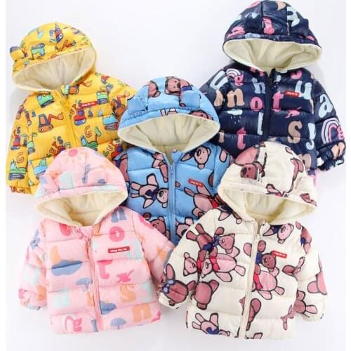 Cartoon Print Winter Coat for Kids Winter Clothes for Girls Baby Girl Winter Clothes Winter Coat