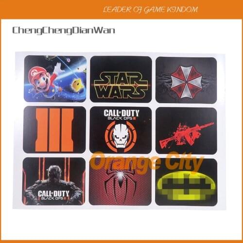 1set=9pcs For PS4 Controller Joker Design Touch Pad PVC Vinyl Skin Cover For Playstation 4 Pro Slim Decal Sticker