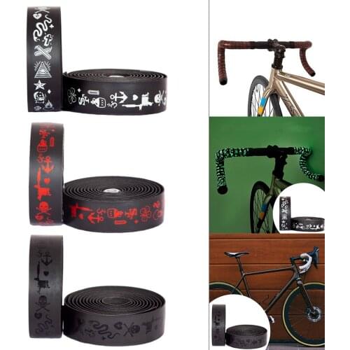 1 Pair Bike Handlebar Tape Comfortable Bicycle Anti-Vibration Damping Cycling Grip Wraps Adhesive for Bike Mountain Accessories