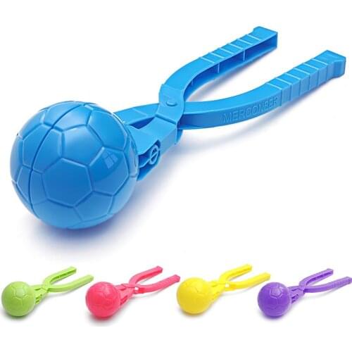 1PC Snowball Clip 3D Soccer Snowball Maker Mold Kid Winter Outdoor Snow Sand Making Mould Toy Outdoor