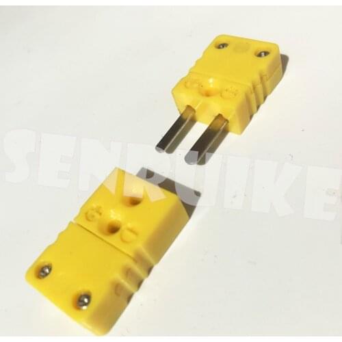 10PC K type temperature sensor connector Female Male socket quick connector thermocouple plug