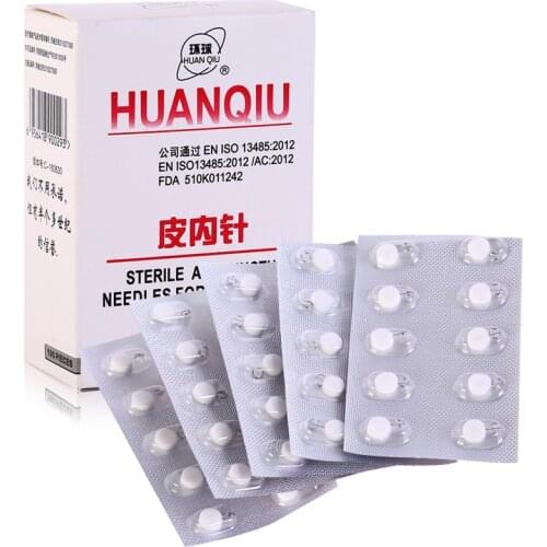 100 pcs Disposable Skin beauty massage acupuncture needle disposable sterile intradermal needle weeny