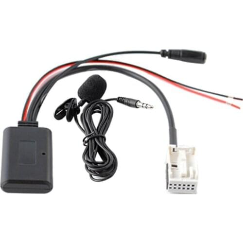 12Pin Bluetooth Module Wireless Car Radio Stereo Aux Cable Adapter For Peugeot Q9QD