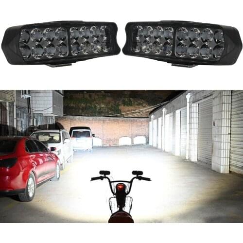 12v/24v/48v/60v/72v/84v Electric Bike Bicycle driving headlamp 6000K Combo Led Motorcycle headlight Ebike led cycling flashlight