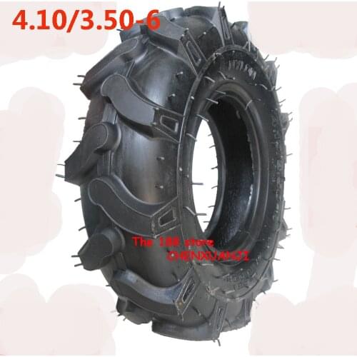 4.10/3.50-6 Thickening Vacuum Tire For Micro Tillage Machine Lawn Mover Garden Tractor Rotary Cultivator 3.50-6 Tire