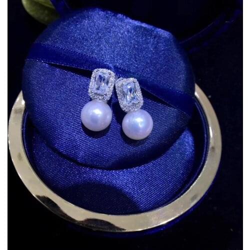 925 Sterling Silver Earrings Findings Mountings Settings Jewelry Parts Fittings for Pearls Coral Jade Agate Beads Stones