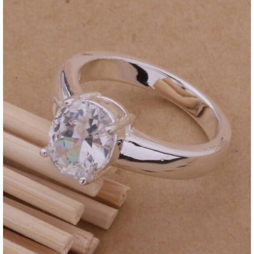 AR099 Hot sterling ring, fashion jewelry, expensive transparent stone /aguaiyba ahoaiyva silver color