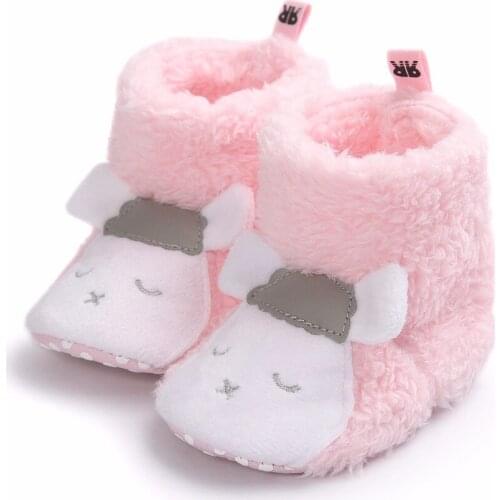 2018 Baby Girl Shoes Boots Winter Warm Cute Cartoon Soft Sole Infant Boots Shoes Prewalkers Newborn Boys Toddler Shoes 0-18M