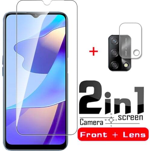 For Oppo A16 6.52 inch 2-IN-1 Camera screen protector for Oppo A 16 16A appo A16 CPH2269 Tempered glass protective film