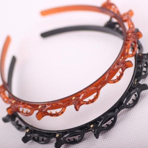 Double Bangs Hairstyle Hairpin Hairband Salon Hair Decoration Clips Hairband for Women Double Bangs Hairstyle Hairpin Accessory