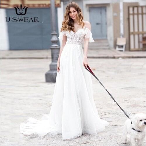 Estido De Noiva Elegant Wedding Dress A-line Sweep Bridal Gowns Sweetheart Off The Shoulder Backless Applique Bridal Dresses