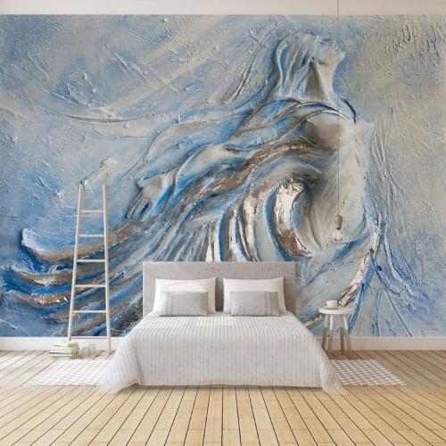 Custom Murals Wallpaper 3D Relief Nude Beauty Sculpture Photo Wall Cloth Living Room Bedroom Wall Painting 3D Home Decor Fresco