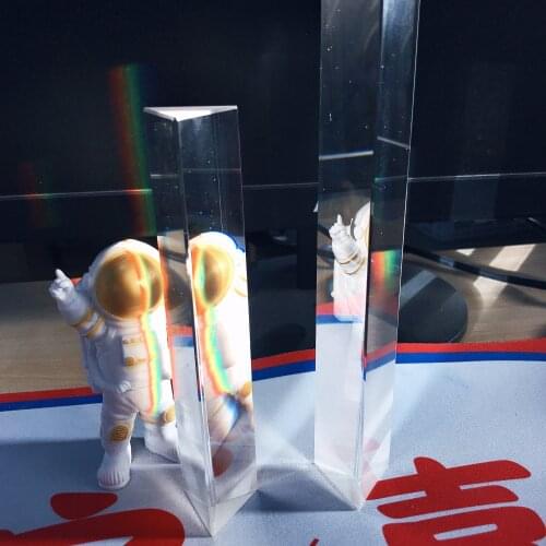 Crystal 6 Inch Optical Glass Triangular Prism Spectrum Physics Photo 150mm Equilateral Triangle Prism