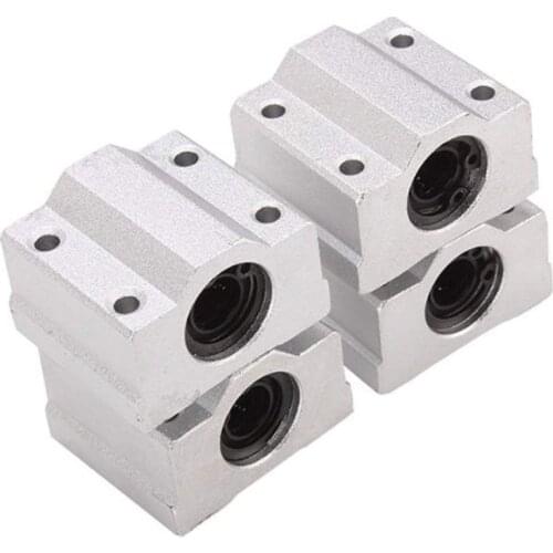 Linear Motion Ball Bearing Slide Block Bushing SC6UU SCS8UU SC10UU SCS12UU 16UU 20UU Linear Shaft For CNC 3D Printer Parts
