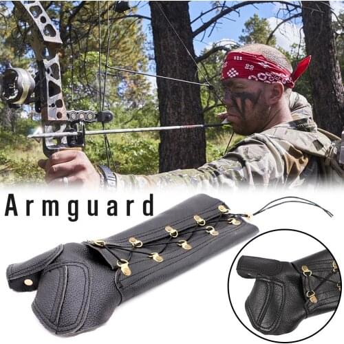 Luoyer Leather Arm Guard Finger Protection Hunting Shoooting Bow Archery Protect Outdoor Sports Protection Tool