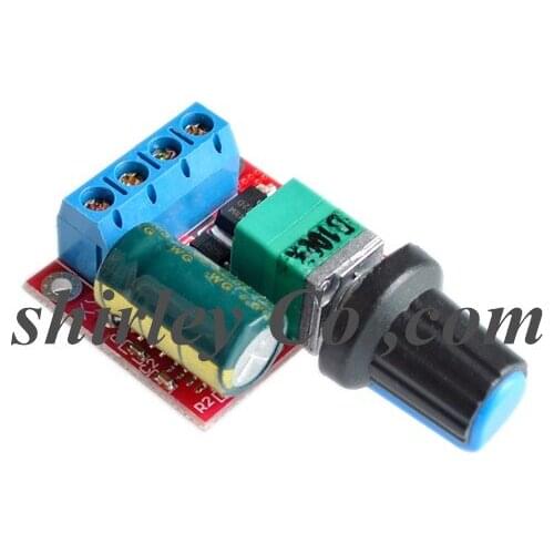 Mini 5A 90W PWM 12V DC Motor Speed Controller Module DC-DC 4.5V-35V Adjustable Speed Regulator Control Governor Switch 24V