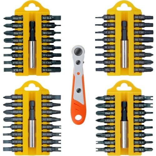 Multifunctional screwdriver household cross word bougainvillea shaped bend ratchet screwdriver head screwdriver set