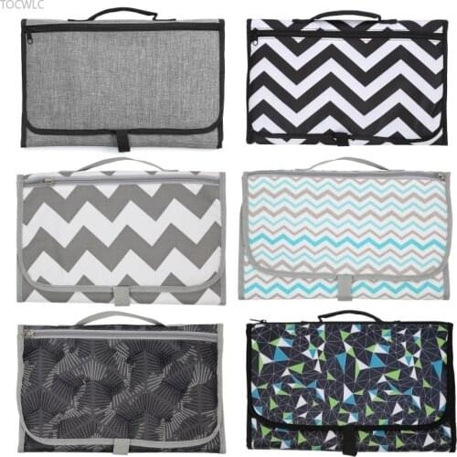 Hot Sale Portable Changing Station for Newborn Baby Infant - Waterproof Lightweight Travel Home Diaper Changer Mat with Pockets