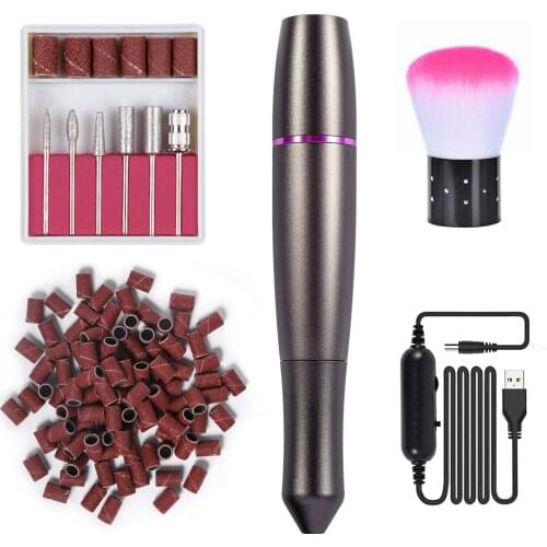Professional Electric Nail Drill Kits 18000 RPM Efile Electrical Professional Nail File Kit for Acrylic Electric Nail File