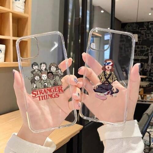 Strange Things friend tv movie Phone Cases Transparent for iPhone 6 7 8 11 12 s mini pro X XS XR MAX Plus SE cover funda