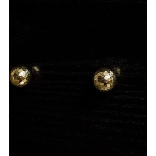 Not only Hand Hammered mirror pure Brass Handle wardrobe cabinet shoe cabinet drawer door ball single hole small handle