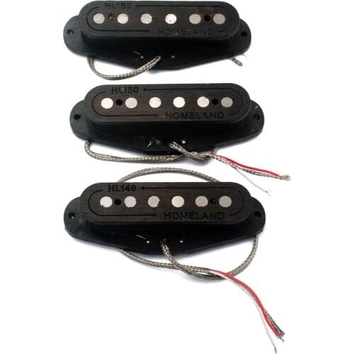 Hand wound Pickups Fit Stratocaster, Hot Custom With Alnico5 Wood Material Guitar Pick Ups