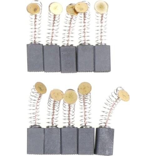 Hot Sale 10Pcs/lot Carbon Brushes Spare Parts Mini Drill Electric Grinder Replacement For Electric Motors Rotary Tool 3size